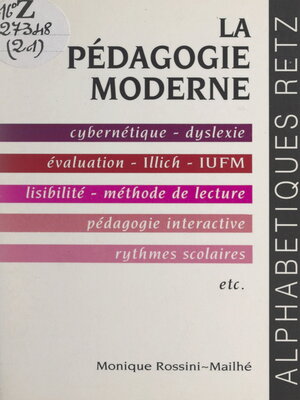 cover image of La pédagogie moderne